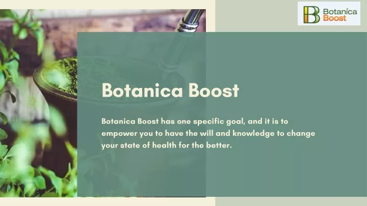 botanica boost empower you to have the will