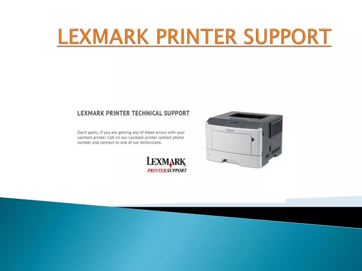 lexmark printer support