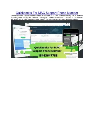 quickbooks for mac support phone number