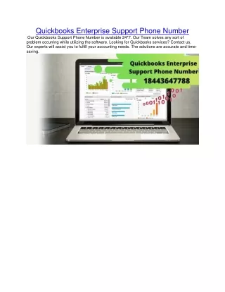 quickbooks enterprise support phone number