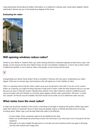 Purchasing a home with radon. What you should know.