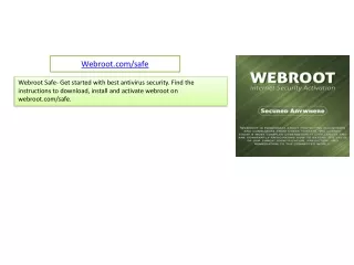 webroot.com/safe | Enter key Code Get Webroot Safe