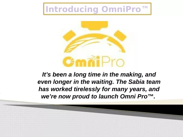 introducing omnipro