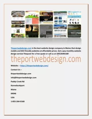 theportwebdesign com is the best website design