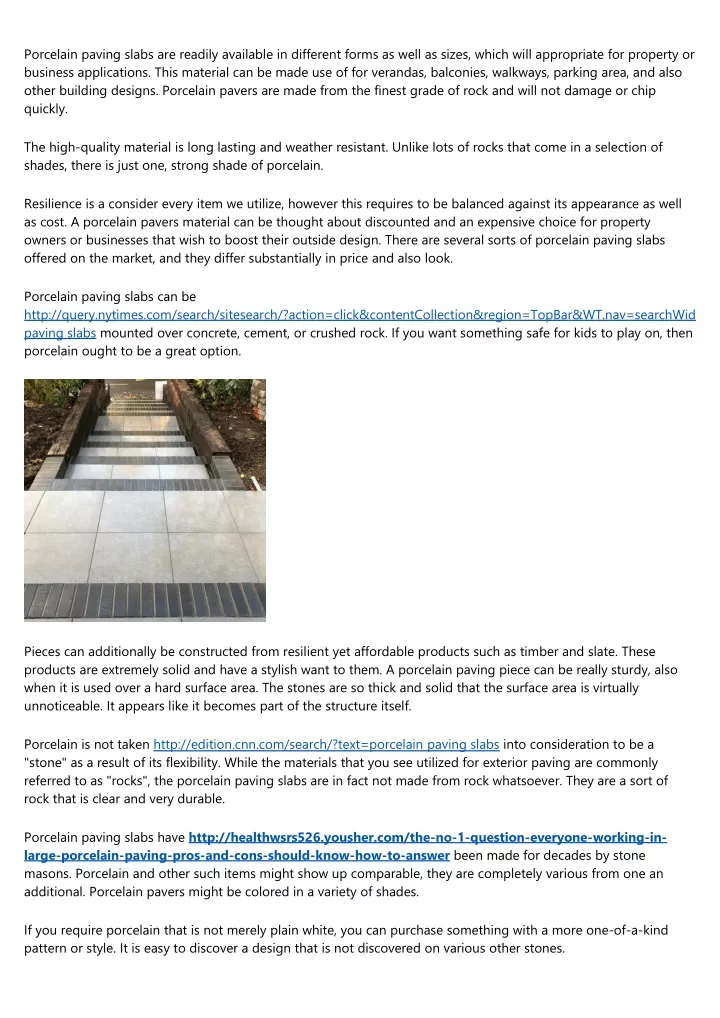 porcelain paving slabs are readily available