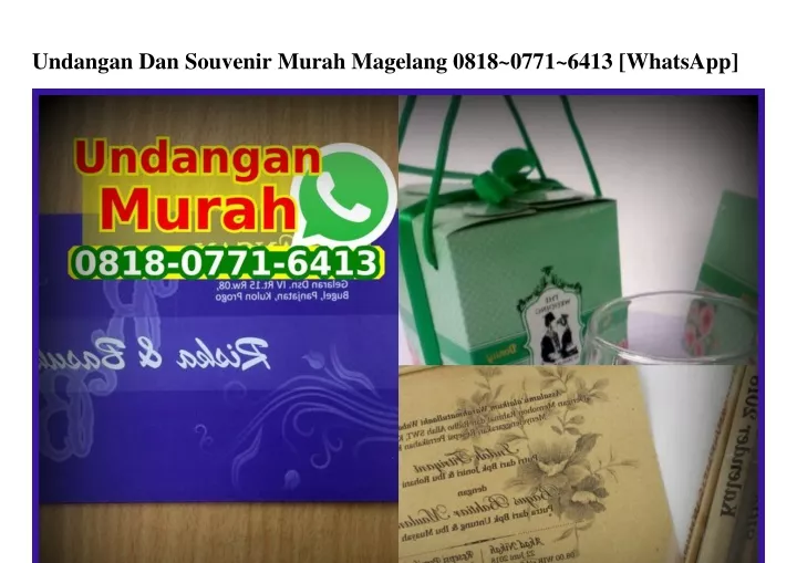 undangan dan souvenir murah magelang 0818 0771