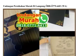 Undangan Pernikahan Murah Di Lampung Ö818-Ö771-6413[wa]