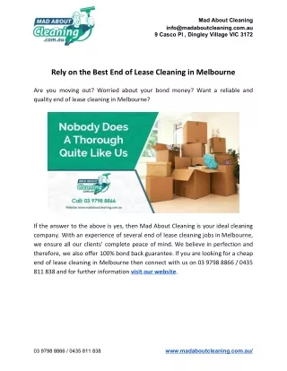 mad about cleaning