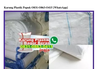 Karung Plastik Pupuk Ö831 Ö863 Ö415[wa]