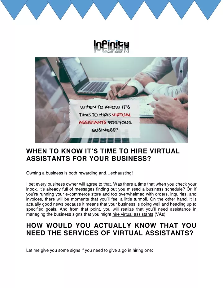 when to know it s ti me to hire virtual