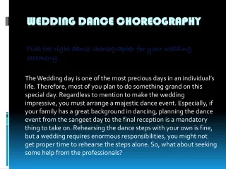 Wedding Dance Choreographer | Wedding Choreography in Vasant Kunj