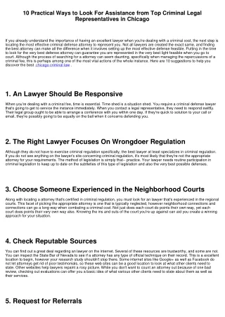 10 Practical Ways to Look For Help from Leading Criminal Lawyers in Chicago