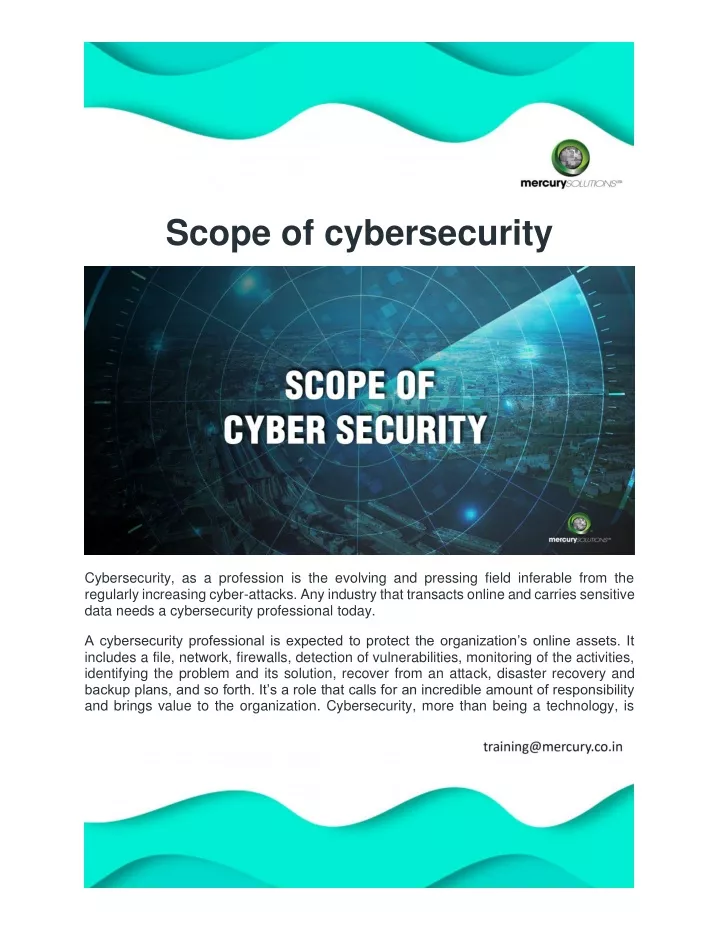 scope of cybersecurity