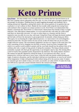 How To Use Keto Prime  To Desire