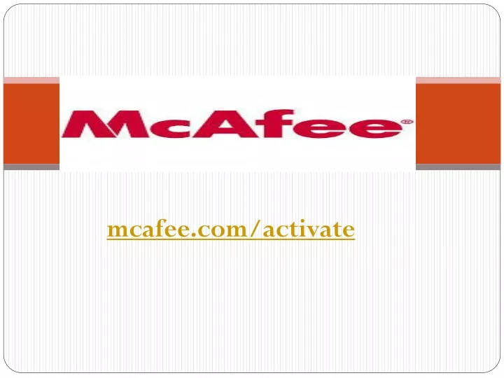 mcafee com activate