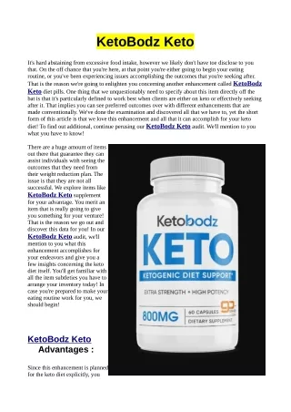Revolutionize Your KetoBodz Keto With These Easy-peasy Tips
