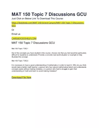 mat 150 topic 7 discussions gcu just click