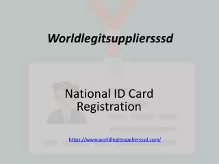 How To Get National ID Card USA | National ID Card Registration | Fake Id Card