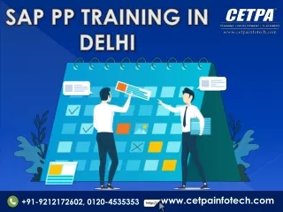 Best Sap PP Training Institute in Delhi | Cetpa Infotech