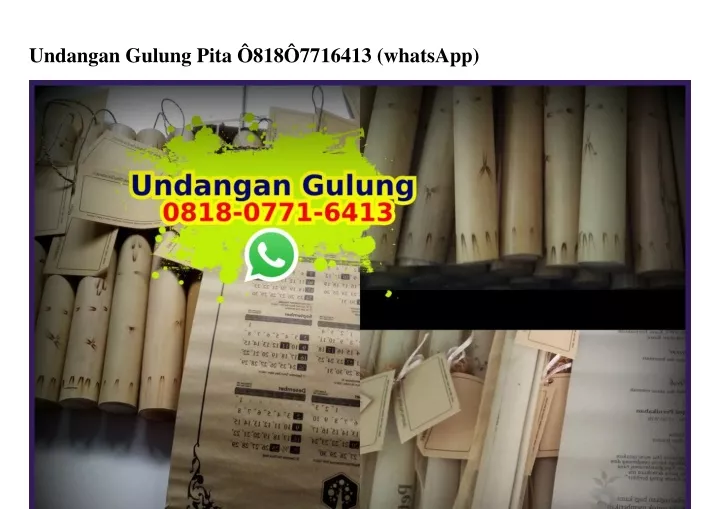 undangan gulung pita 818 7716413 whatsapp