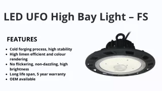 LED UFO High Bay Light – FS|HighBay|iPromise