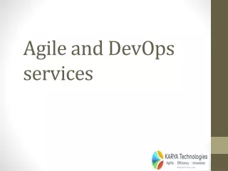 agile and devops services
