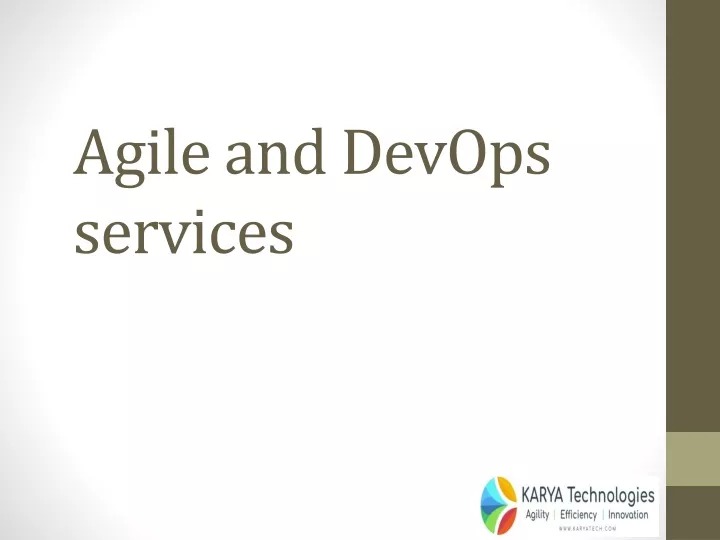 agile and devops services