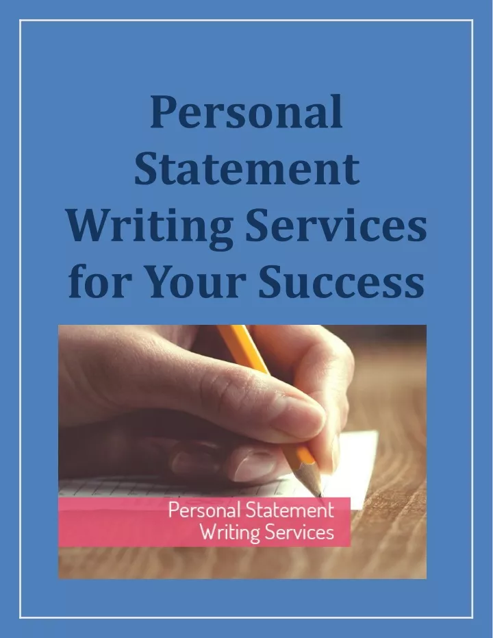 personal statement writing services for your