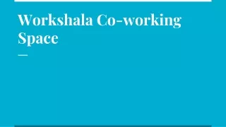 workshala co working space