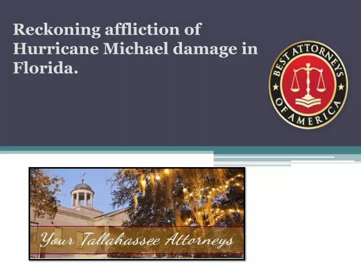 reckoning affliction of hurricane michael damage