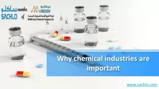 Importance of industrial chemicals
