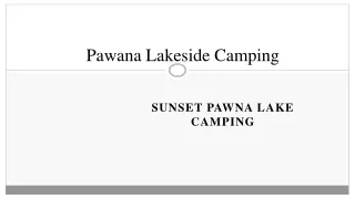 Pawana Lakeside Camping - Sunset Pawna