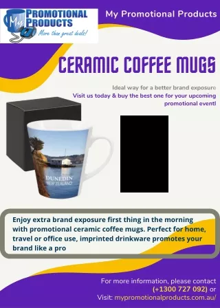 Branded White Ceramic Coffee Mugs | Visit My Promotional Products
