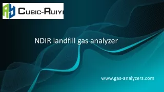 NDIR Landfill Gas Analyzer