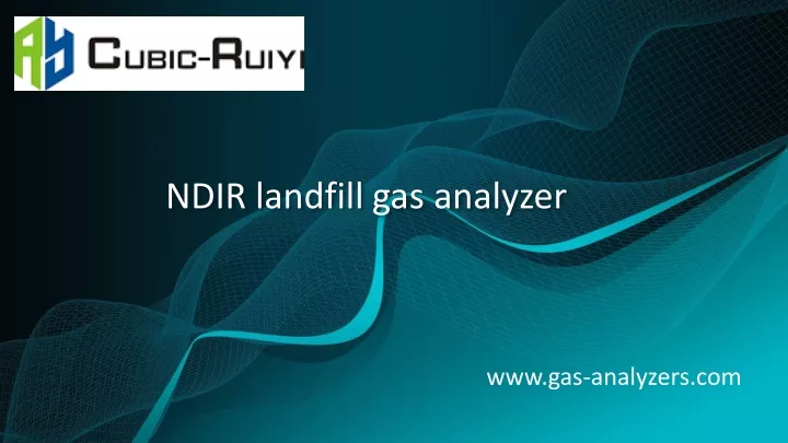 ndir landfill gas analyzer