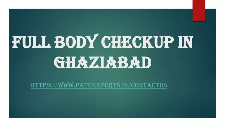 full body checkup in ghaziabad