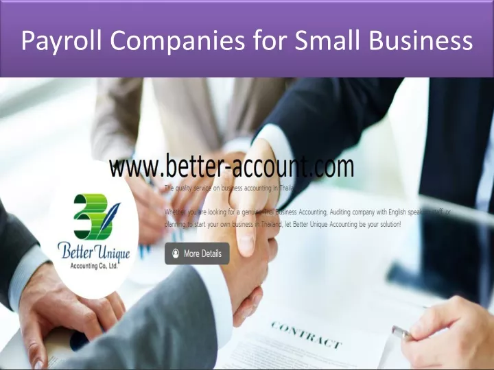 payroll companies for small b usiness