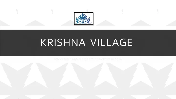 krishna village