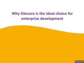 Why Sitecore is the ideal choice for enterprise development