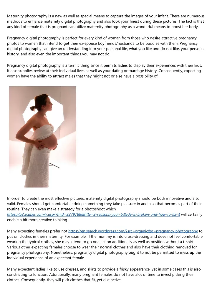 maternity photography is a new as well as special