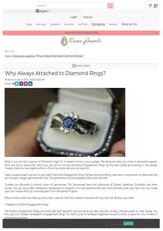Why Always Attached to Diamond Rings?