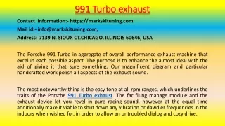 991 turbo exhaust