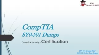 Latest CompTIA SY0-501 Dumps,Verified Study Material 2020 Realexamdumps.com
