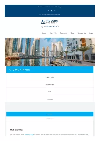grab the best deal on dubai packages