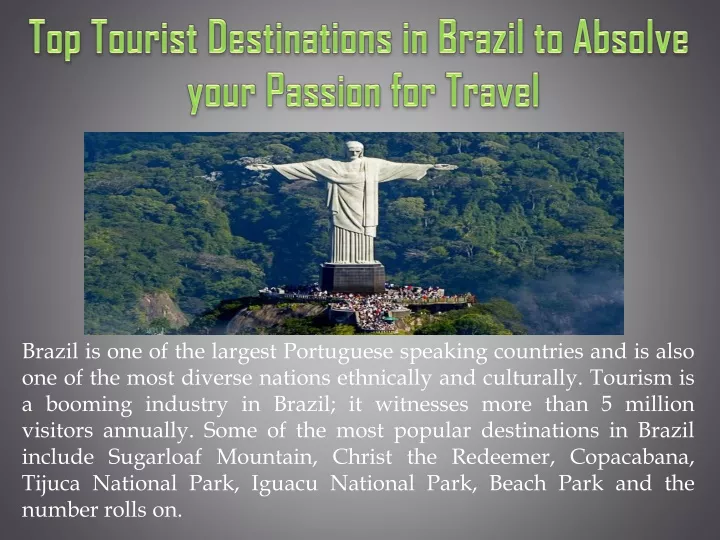 top tourist destinations in brazil to absolve
