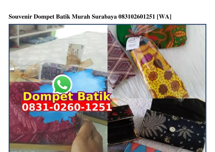 souvenir dompet batik murah surabaya 083102601251