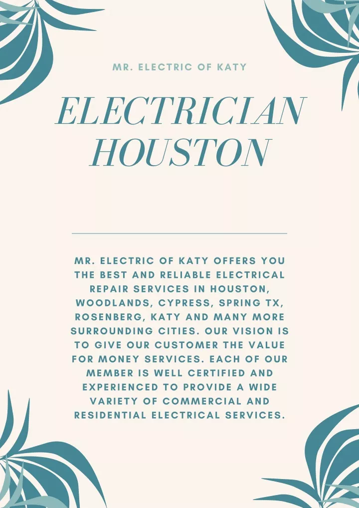 mr electric of katy