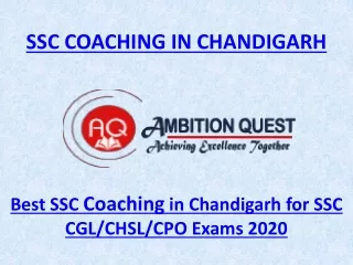 SSC Coaching in Chandigarh