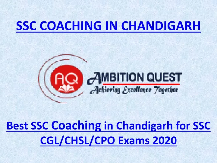 ssc coaching in chandigarh