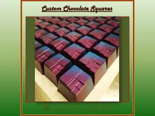 custom chocolate squares